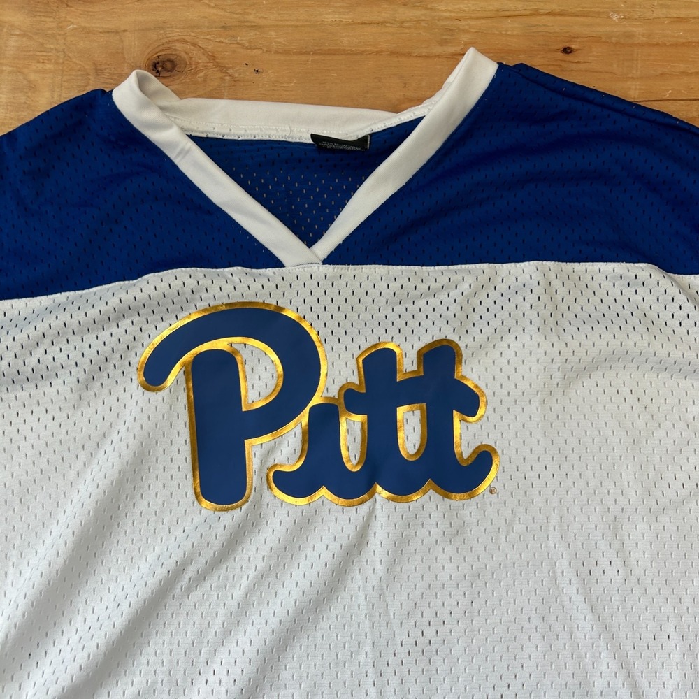 NEW Pitt Panthers Womens Cropped Crew Jersey XL Colosseum Football Shirt - Picture 3 of 9